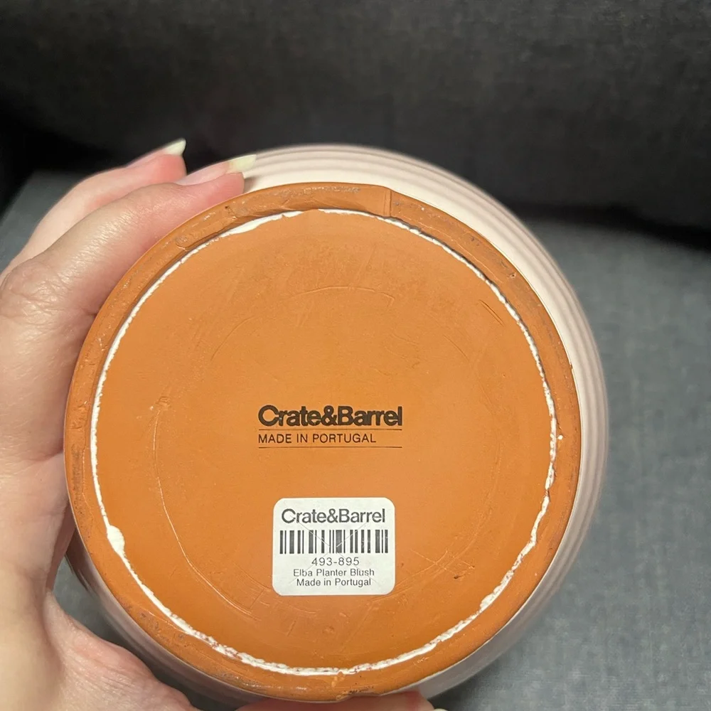 Crate & Barrel Elba Blush Planter